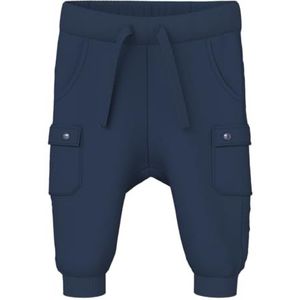 NAME IT Heren Nbmoktav Sweat Pant Bru, Blauw (Insignia Blue), 12-18 maanden, Blauw (Insignia Blue), 86