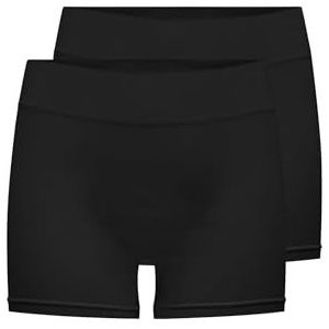ONLY Womens Onlvicky S-Less Mini 2-Pack Noos Boy Short Panties, Zwart, S/M