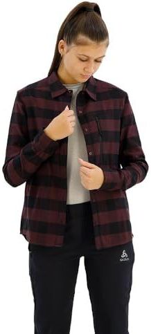 Odlo - Halden - Wandelsportshirt - Zwart - Lange Mouwen - Functioneel