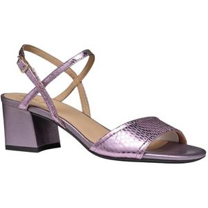 Geox Dames D New ERAKLIA 50 B Heeled sandalen, lila, 39 EU, lila (lilac), 39 EU