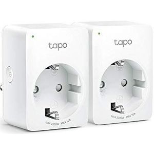 TP-Link Tapo P100 - Smart Socket 2990 W (draadloos, Bluetooth/Wi-Fi, 802.11b, 802.11g, Wi-Fi 4 (802.11n), Binnen, Status) Wit