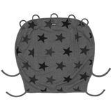 Original Dooky 25745 voor babyschaal, kinderwagen en buggy (universele pasvorm met klittenband, UV-bescherming SPF 40+) Universele cover Dark Grey Stars