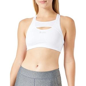 Champion SA New Active Crop Top Sportbeha voor dames, Wit, M