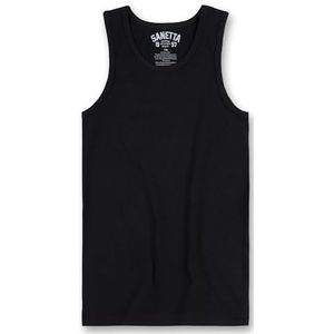 Sanetta jongens onderhemd, zwart (super 10015), 140 cm