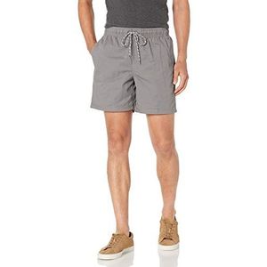 Amazon Essentials Men's Hardloopshort met trekkoord in de zoom en binnenbeenlengte van 15 cm, Grijs, XL