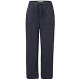 Street One Dames Casual broek met omslag in Blauw, in size: 32