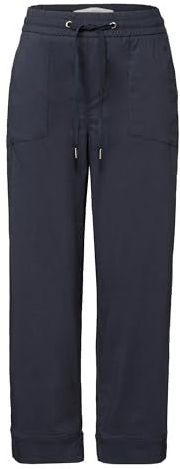Street One Dames Casual broek met omslag in Blauw, in size: 32