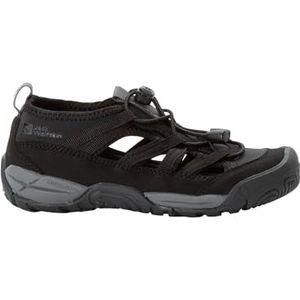 Jack Wolfskin Villi K Sandalen voor kinderen, uniseks, zwart, 28 EU