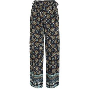 Viayais Hw Wide Pants/Ft/Ka, Navy Blazer/Aop: grafisch, 40