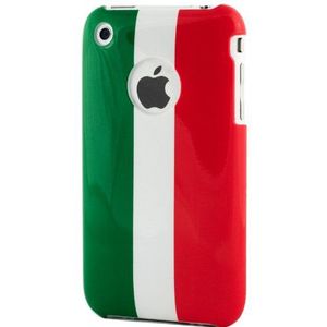 Muvit Vlag Terug Polycarbonaat Hoesje voor iPhone 3G/3GS Italië