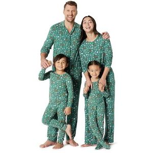 Amazon Essentials x Sofia Grainge bijpassende vakantiesets voor het hele gezin, Donker Salie Groene Vakantie, L