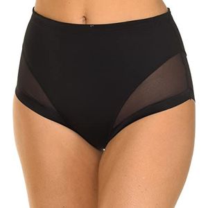 DIM - Generous - Slip met Hoge Taille - Zwart - Polyamide Materiaal