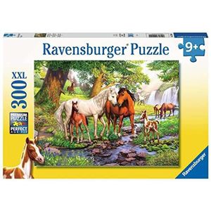 Ravensburger Puzzel Wilde Paarden bij de Rivier (300 Stukjes, Thema Paarden)