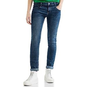 Street One dames jeans broek, Deep Indigo Used Wash, 26W x 30L