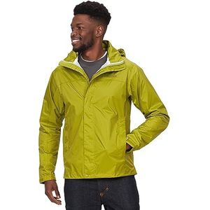 Marmot Men's PreCip Eco Jacket, Waterproof Jacket, Lightweight Hooded Rain Jacket, Windproof Raincoat, Breathable Windbreaker, Ideal for Running and Hiking, Cilantro, S