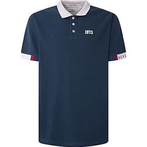 Pepe Jeans Heren Jerson Polo Sweater, Blauw (Jarman), XS