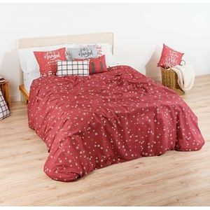 Belum Dekbedovertrek met knopen, 50% katoen, 50% polyester, dekbedovertrek met knopen, Lapland 9 (bed 90)