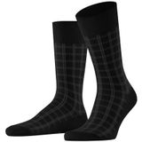 FALKE Heren Sokken Modern Tailor M So katoen gedessineerd 1 paar, Zwart Black 3000, 47-50
