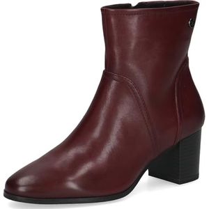 CAPRICE - Enkellaarsjes - Rood - Glad Leer - Hoge Hak