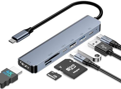 USB C - Multiport Adapter - 4K HDMI - 100W PD - USB C Dock