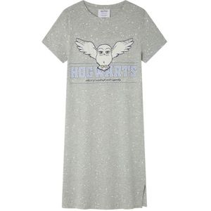 Women'secret Nachthemd met korte mouwen uit de collectie Multilicense Campus, donkergrijs, maat S voor dames