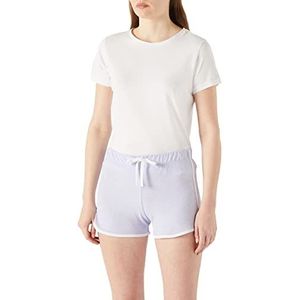 Koton Damesbroek met elastische tailleband, casual shorts, Paars (350), L