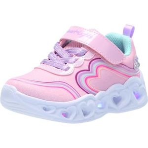 Skechers Girls, sneakers, lichtroze Sparkle Mesh/Multi Trim, 43 EU, Lichtroze, glinsterend net, meerdere randen, 43 EU