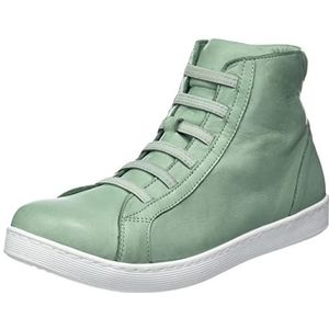 Andrea Conti Dames High Top sneakers, Peppermint/wit, 41 EU, Peppermint wit, 41 EU