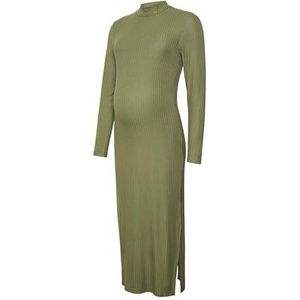 MAMA.LICIOUS MLTRINITY JERS MIDI-jurk met hoge nek, cypress, XS