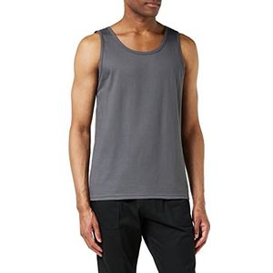 Trigema - TRIGEMA Shirt - Antraciet - Mouwloos - 100% Katoen