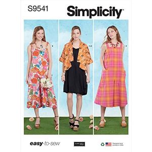 Simplicity SS9541U5 Misses' Jumpsuits, jurk en jas U5 16-18-20-22-24
