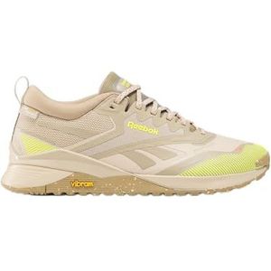 Reebok Nano X4 Adventure trainingsschoenen voor dames, Beige Paddestoel Digitaal Limoen, 43 EU