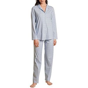 CALIDA Dames Spring Nights Pyjamaset, Azuriet Blauw, 40/42