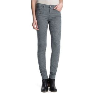 ESPRIT Damesbroek O2138 Skinny/Slim Fit (buis), normale tailleband, grijs (Street Grey 012), 34W / 32L