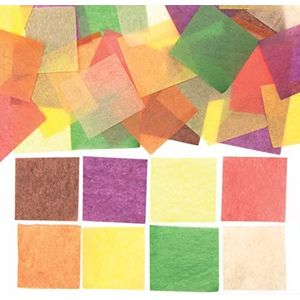 Baker Ross FE602 Herfst Mini Tissue vierkanten papier- Pak van 4000, Herfst Gekleurd Papier voor Kinderen Kunst en Ambachten, Kunstbenodigdheden voor Kinderen Knutselen