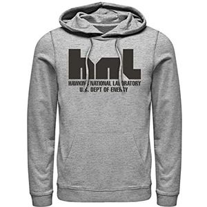 Stranger Things Hawkins National Laboratory Hoodie Hooded Sweatshirt, Heather Grey, XXL, Heather Grey, XXL