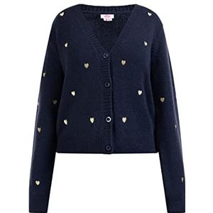 LIBBI Dames Cardigan Trui, Navy, M/L, marineblauw, M-L