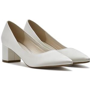 Rainbow Club May Ivory Satin Low Heel Bruiloft Court Schoenen, 6.5, Wit, 39.5 EU