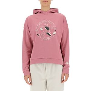 Jeep J Sweatshirt voor dames, met capuchon, motief: Star Botanical J22W Top met lange mouwen voor dames