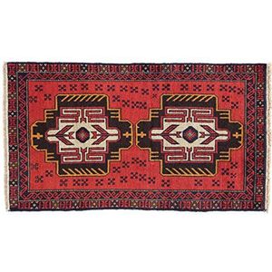 Eden Carpets kezil Vloerkleed Handgeknoopt Bangle, Katoen, veelkleurig, 85 x 146 cm