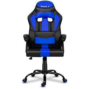 huzaro Blue Gamingstoel, bureaustoel, verstelbare armleuningen, ergonomisch design, nekkussen, lendenkussen, standaard Force 3.0, blauw