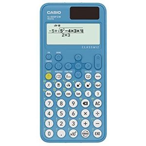 Casio FX-85SP CW Wetenschappelijke rekenmachine, aanbevolen voor Spaans en Portugees, 5 talen, meer dan 300 functies, zonne-energie, blauw