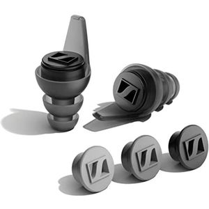 Sennheiser SoundProtex Plus-oordoppen - Herbruikbare gehoorbescherming met 4 verwisselbare filters - Hoogwaardig geluid op een veilig volume - Zwart