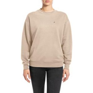 Replay Sweatshirt voor dames, 803 Light Taupe, XL