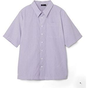 NAME IT Boy's NLMFALTHE SS shirt hemd, zand verbena/strepen, 146/152, Zand Verbena/Stripes: strepen, 146/152 cm