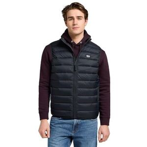 Lee - STAND COLLAR PUFFER - Vest - Zwart