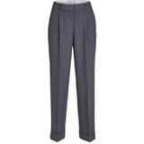 Jack & Jones Mary Pleat Chino Broek - Grijs - 79% Gerecycled Polyester - Regular Fit