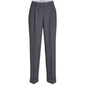 Jack & Jones Mary Pleat Chino Broek - Grijs - 79% Gerecycled Polyester - Regular Fit