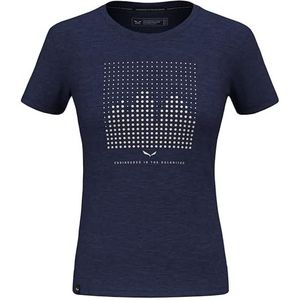 Salewa MTN AM T-shirt voor dames, met stippen, functioneel shirt, outdoorshirt