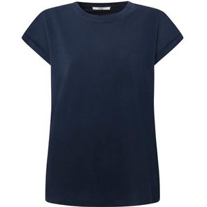 Pepe Jeans Dames Liu T-shirt, blauw (Dulwich blauw), L, Blauw (Dulwich Blue), L